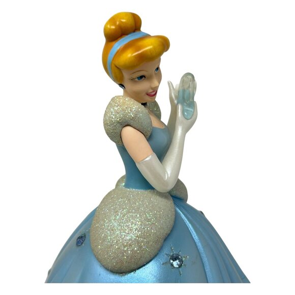 Disney Cinderella Ceramic Trinket Box With Glitter & Gemstone Details READ - Picture 10 of 16